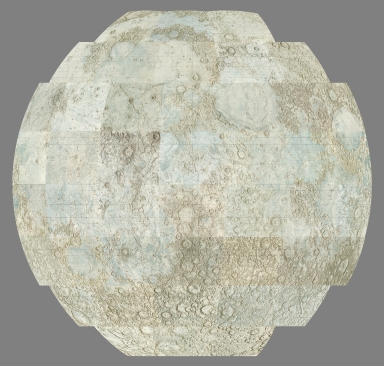 Composite: LAC 11 - LAC 127 Orthographic Projection Lunar Astronautical Chart series