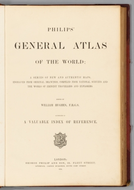 Title: Philips' general atlas of the world  - David Rumsey