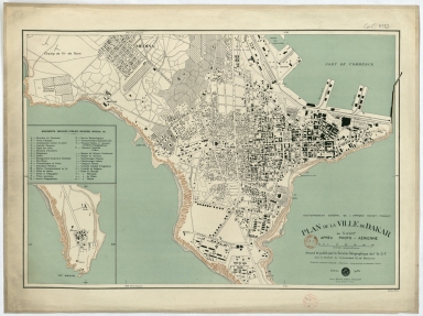 Plan de la ville de Dakar au 5. 000e d'après photo-aérienne