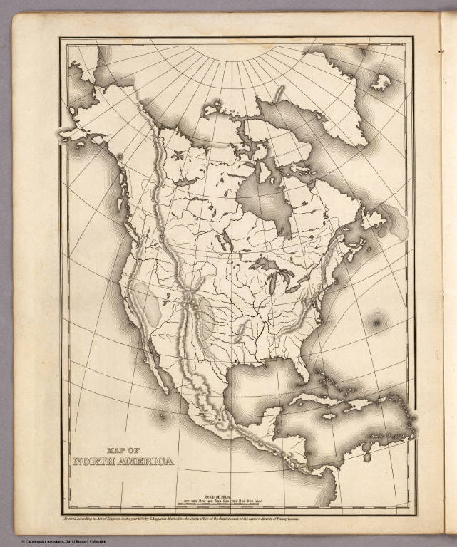 Map of North America.