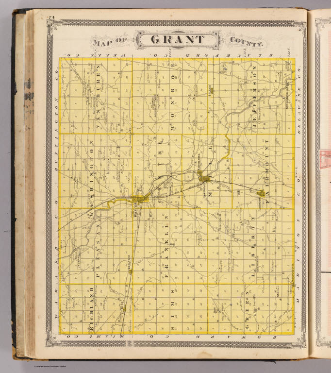 Map of Grant County.