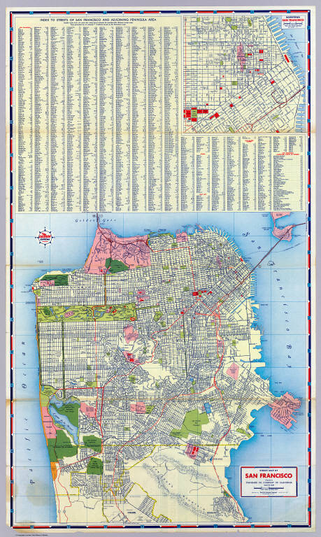 San Francisco street map.