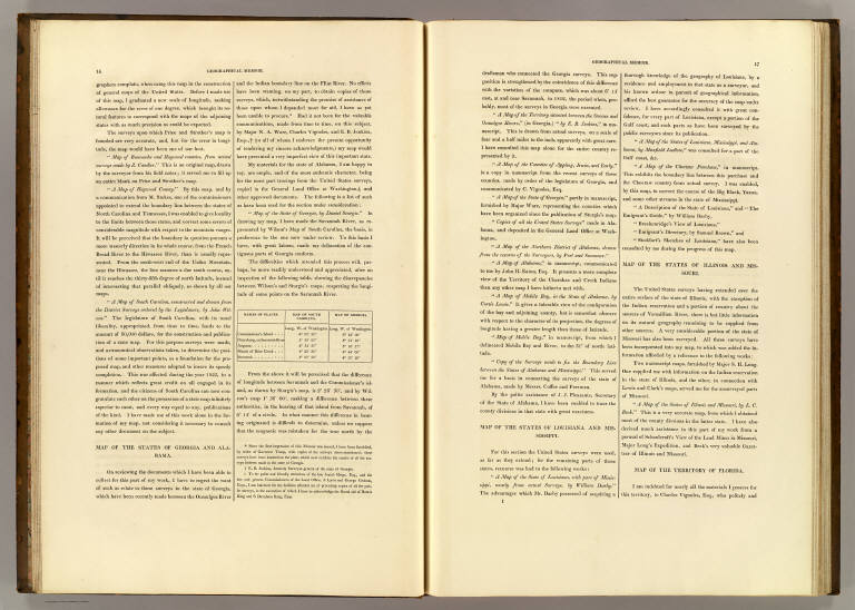 (Geographical Memoir, pgs. 16-17 in) A New American Atlas Containing Maps Of The Several States of the North American Union.