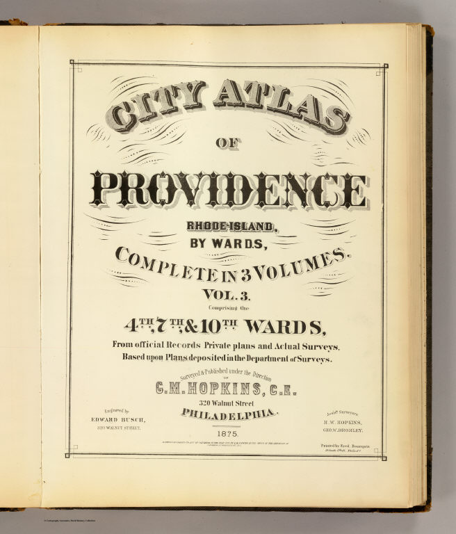 Title Page: v. 3 Atlas of Providence.