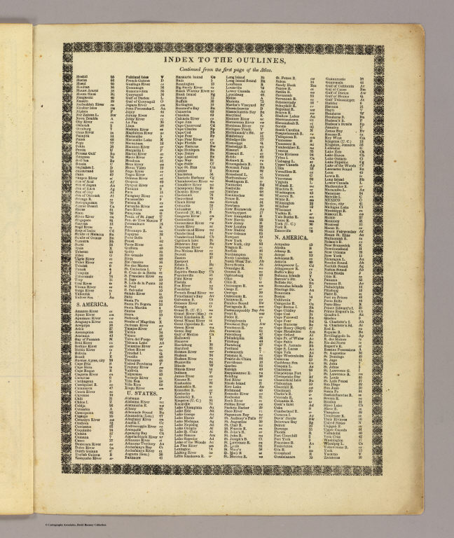 Index: Modern atlas.