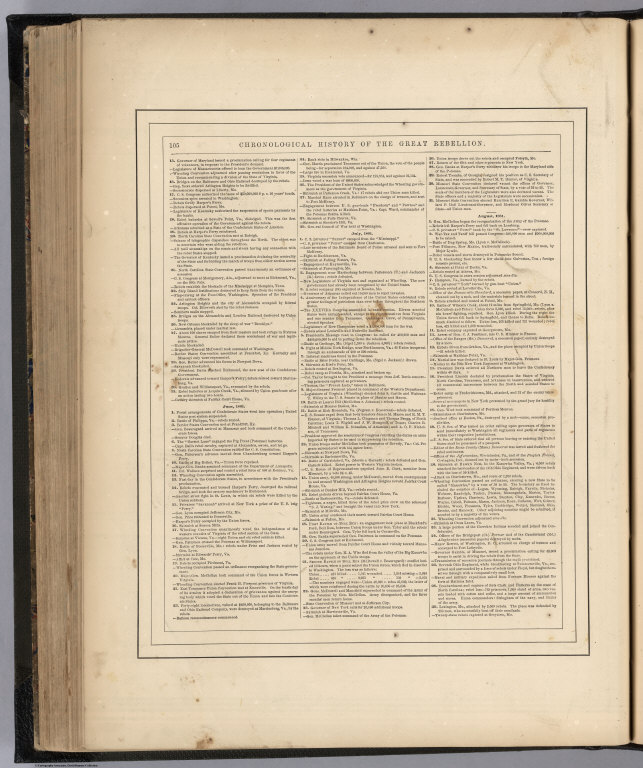 Text Page 105: Chronology of the American Civil War (continued)