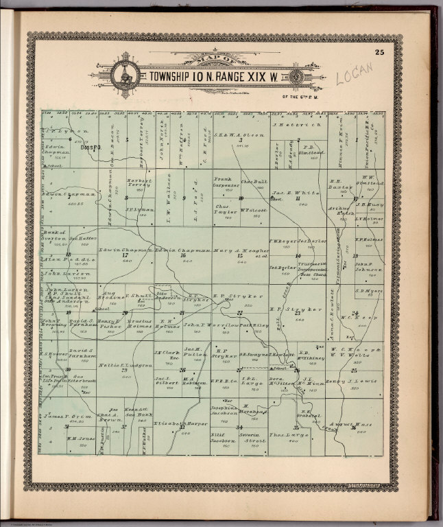 Township 10 N. Range XIX W.