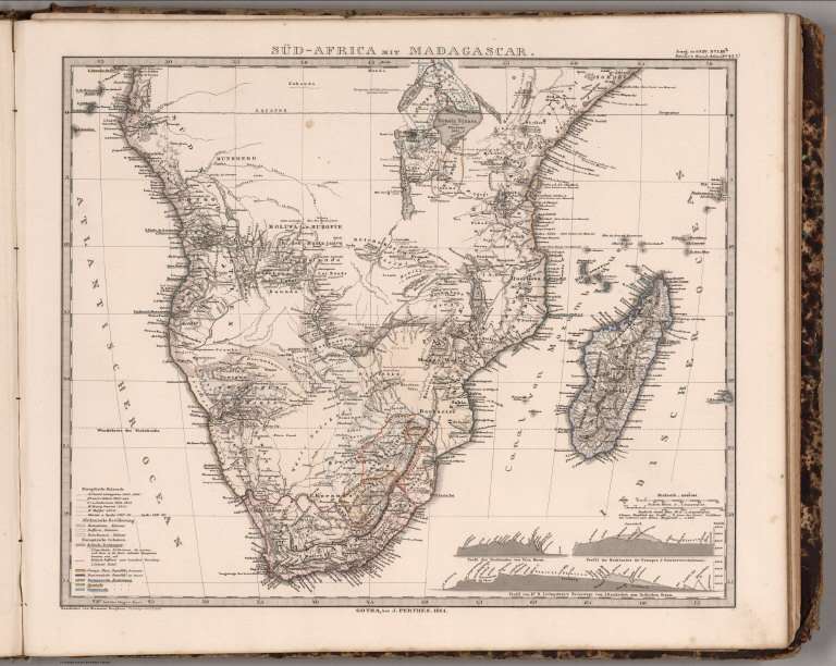 Sud-Afrika (Southern Africa) mit Madagascar.