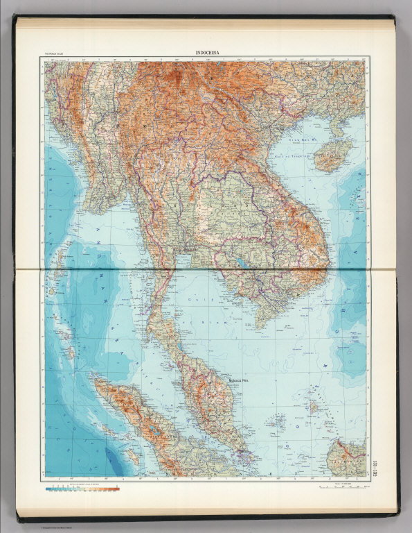 131-132. Indochina. The World Atlas.
