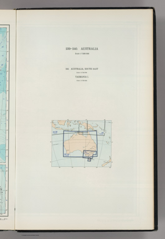 Map Title Page: 239-240. Australia. 241. Australia, South East. Tasmania.
