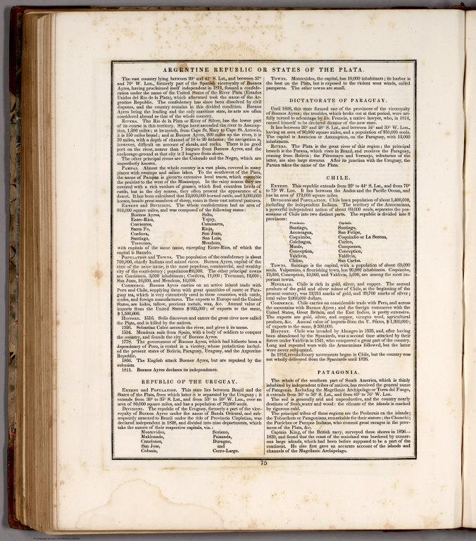 Text Page: Argentine Republic or State of Plata