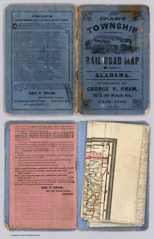 Covers: Railroad And County Map Of Alabama