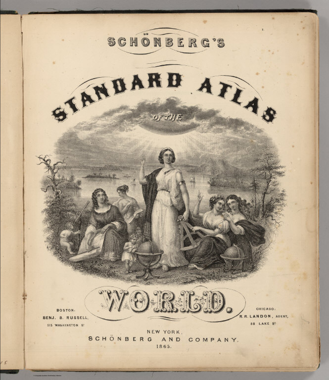 Title Page: Schonberg's Standard Atlas Of The World.