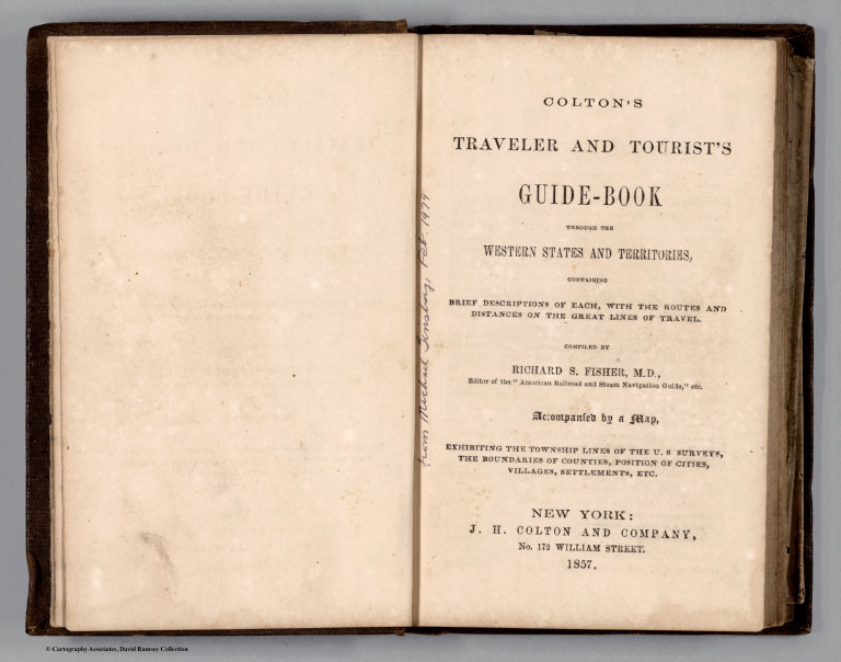 Title Page: Colton's Traveler & Tourist's Guide-Book