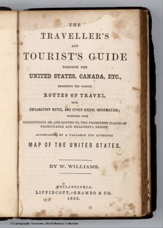 Title Page: Tourist's Guide Through The United States, Canada