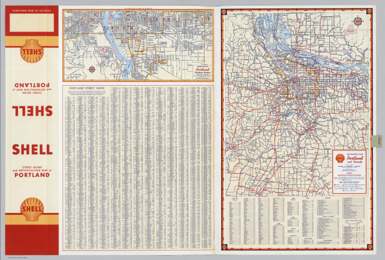 Street Map of Portland (Southern Section). Metropolitan Portland and Vicinity.