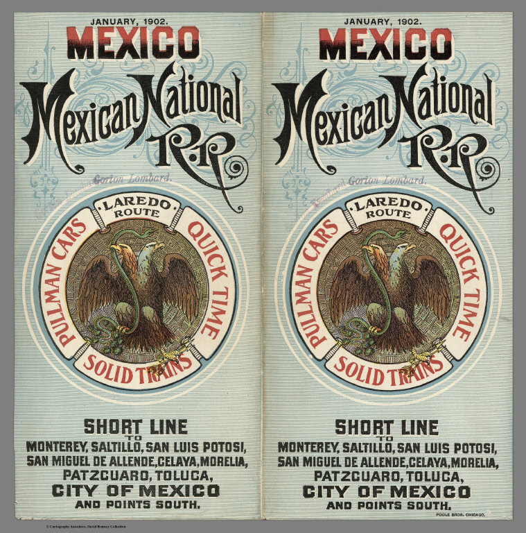 Mexico National R.R. Loredo Route ... Short Line to ... City of Mexico....