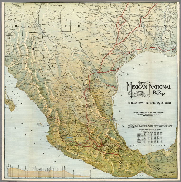 Mexico National R.R. Loredo Route and Connections. The Scenic Short Line to the City of Mexico.
