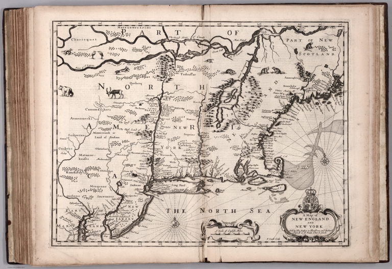 A Map of New England and New York