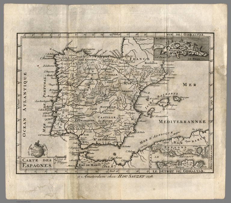 Carte des Espagnes.