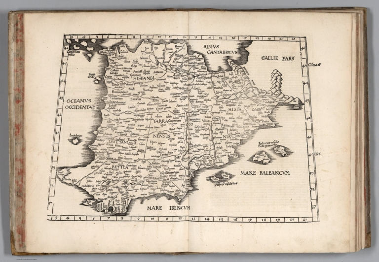 Europae Tabula seconda continct Hispaniam