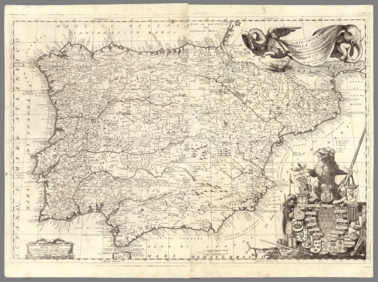 Composite: Parte orientale della Spagna. Parte occidentale della Spagna