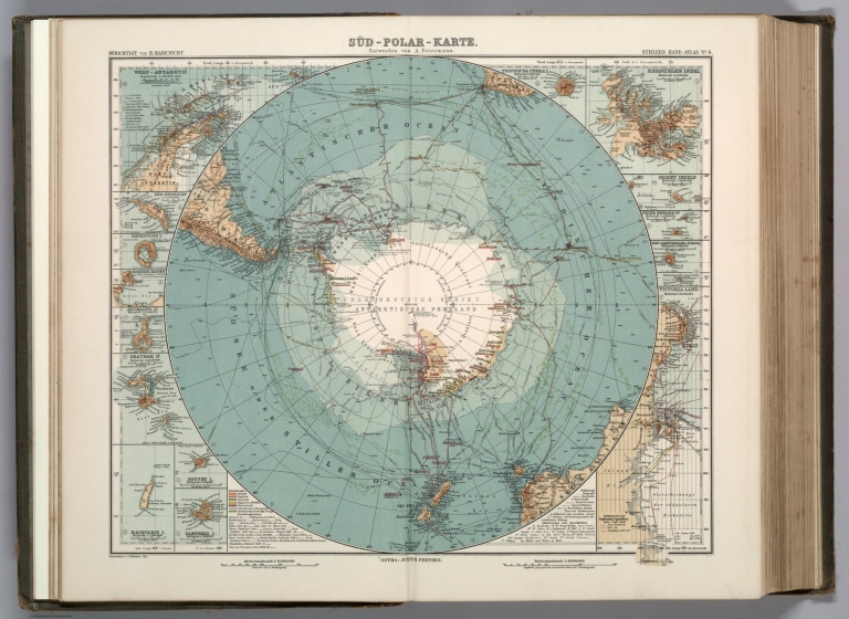 Nr. 6. Sued-Polar-Karte ... von A. Petermann.