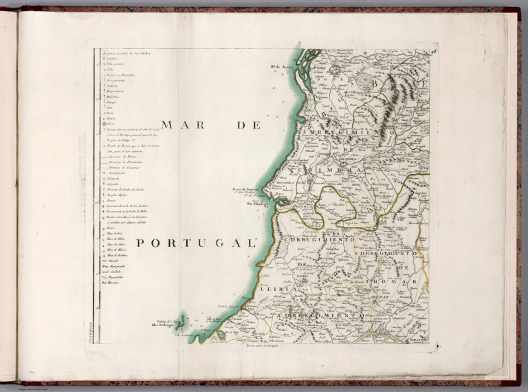 93. Mapa General Del Reyno De Portugal
