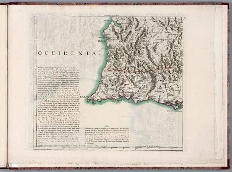 97. Mapa General Del Reyno De Portugal