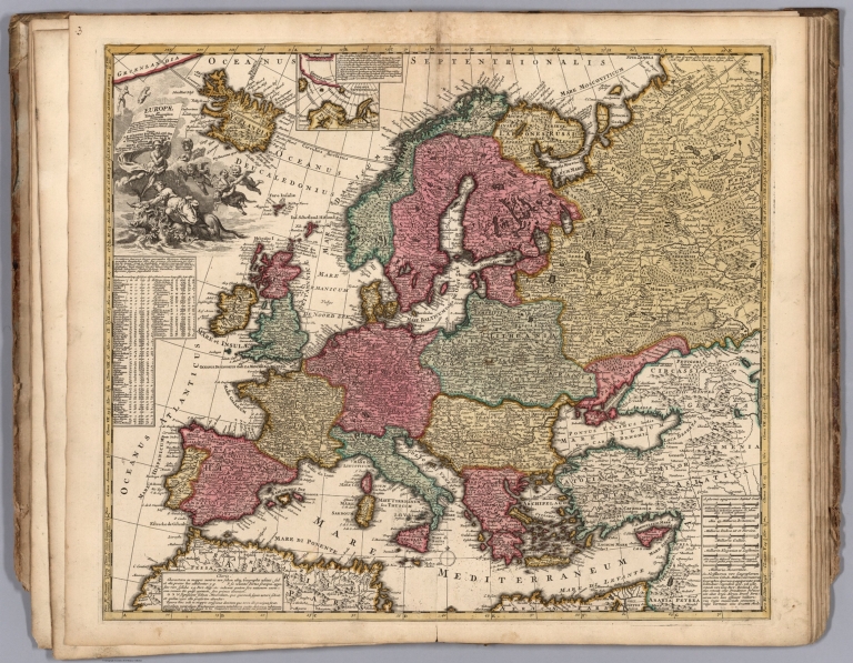 Europae in Tabula Geographica Delineatio