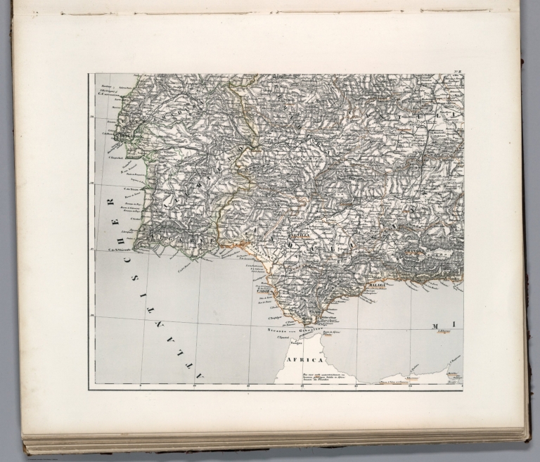 Spanien u. Portugal in vier blattern