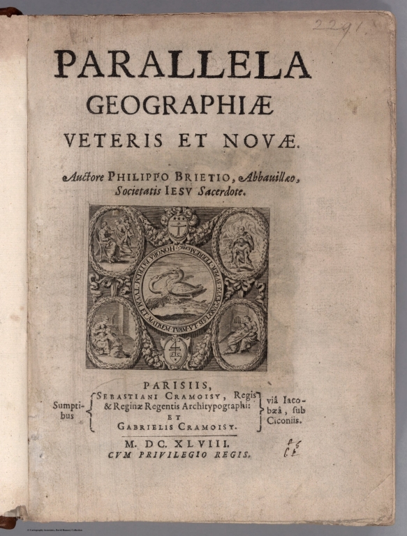 Title: (Volume 1) Parallela Geographiae Veteris et Novae.