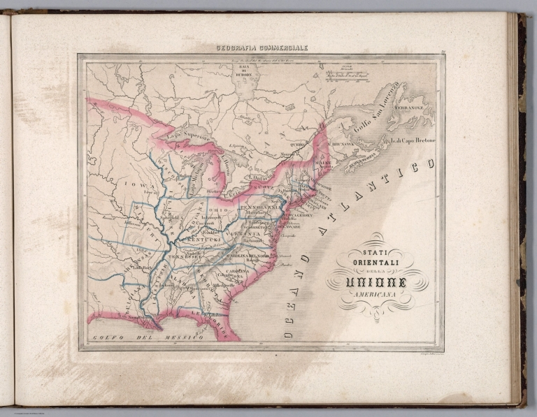 30. Stati Orientali della Unione Americana.