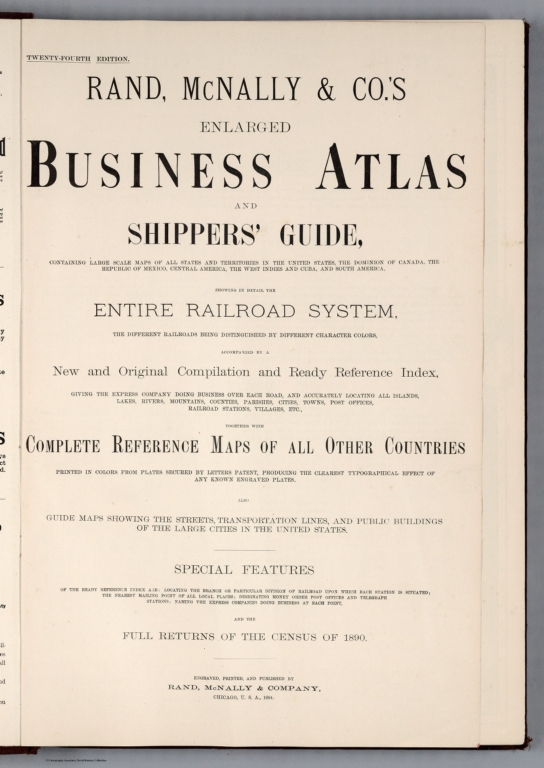 Title: Rand, McNally & Co.'s Enlarged Business Atlas and Shipper's Guide.