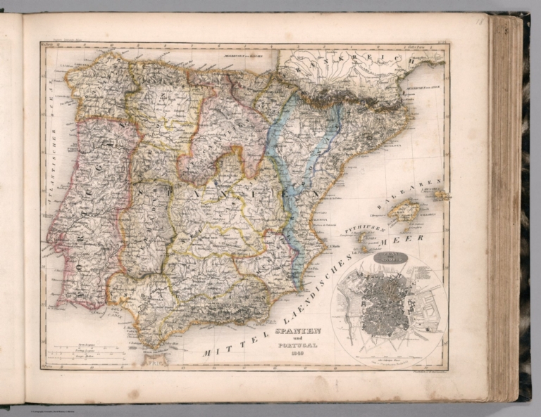 Spanien und Portugal 1849