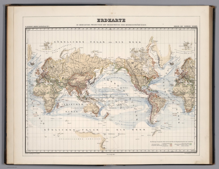 Erdkarte in Mercators Projection