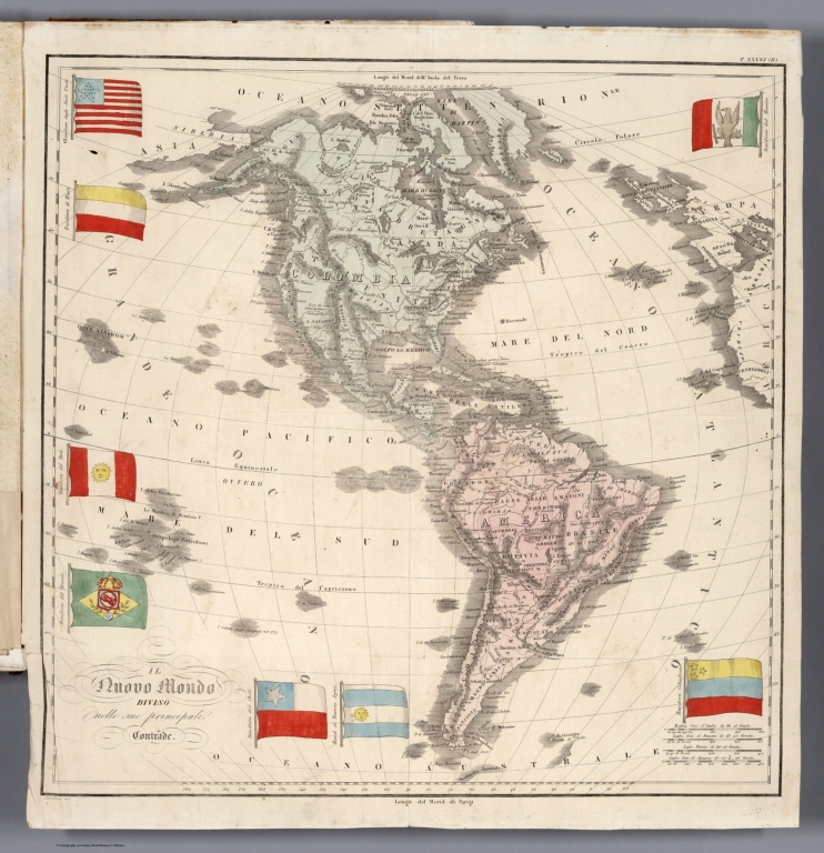 Il Nuovo Mondo : Diviso nelle sue principali contrade