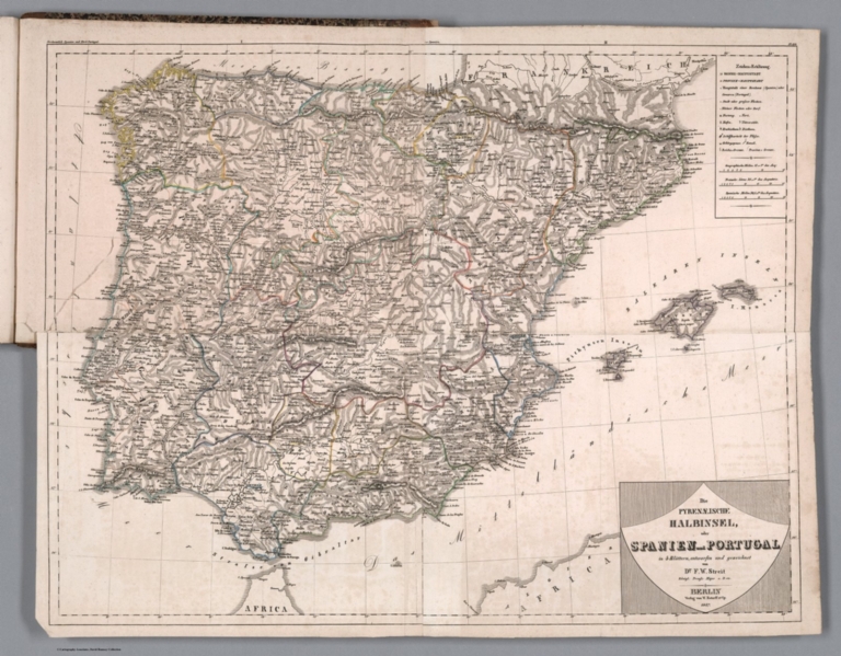 Die Pyrenaeische Halbinsel, oder Spanien und Portugal in 4 Blattern