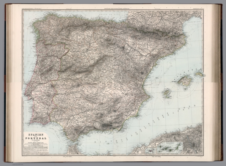 Composite Map: 33-36. Spanische Halbinsel in 4 Blaettern.