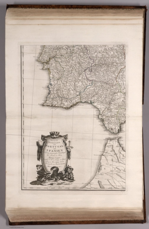 41C. Neueste Generalkarte von Portugal und Spanien (southwestern sheet).