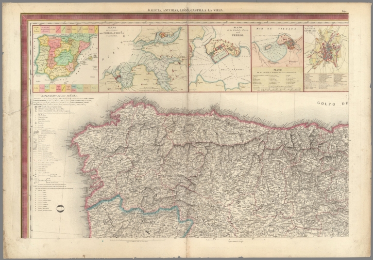 Hoja 1. Galicia, Asturias, Leon, Castilla la Vieja