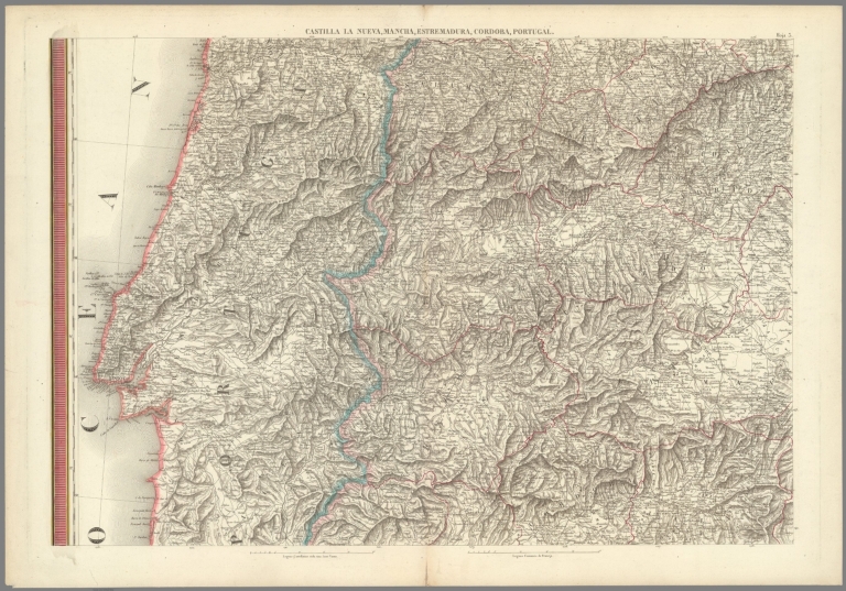 Hoja 3.Castilla la Nueva, Mancha, Estremadura, Cordoba, Portigal