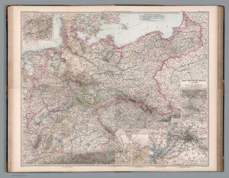 Composite Map: Deutsches Reich in 4 Blatten.