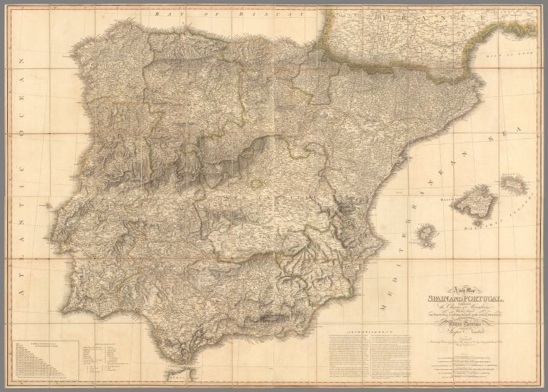 Composite Map: New Map of Spain and Portugal.
