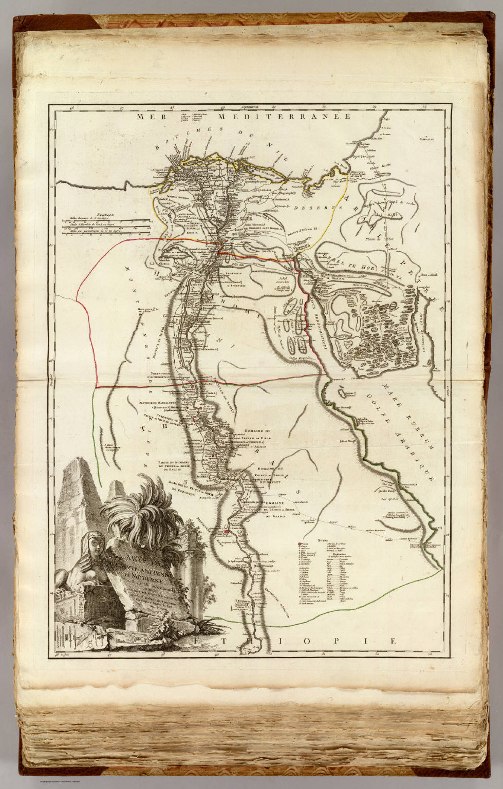 Carte De L Egypte Ancienne Et Moderne Robert De Vaugondy Didier 1723 1786 Robert De Vaugondy