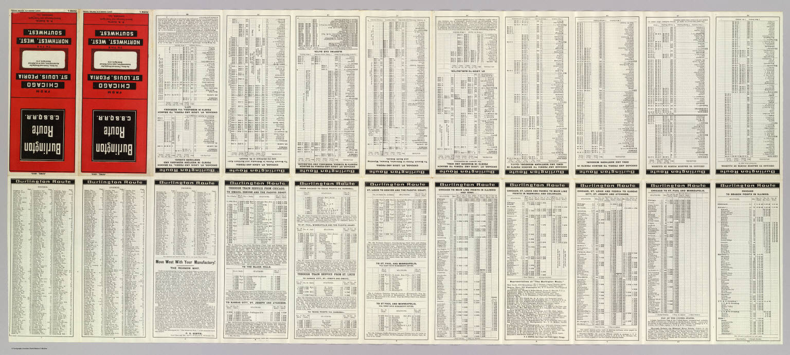 Text Page: Burlington Route.